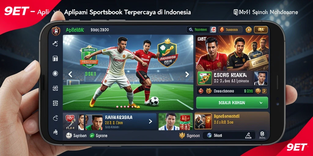 Screenshot utama 9ET menampilkan antarmuka taruhan yang menarik.