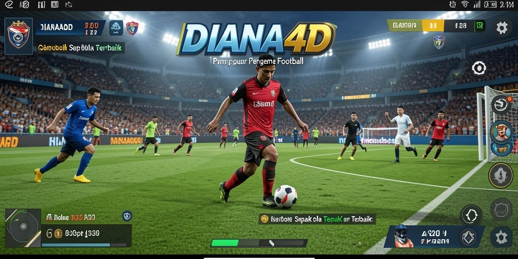 Gameplay seru dalam DIANA4D dengan aksi sepak bola menegangkan.