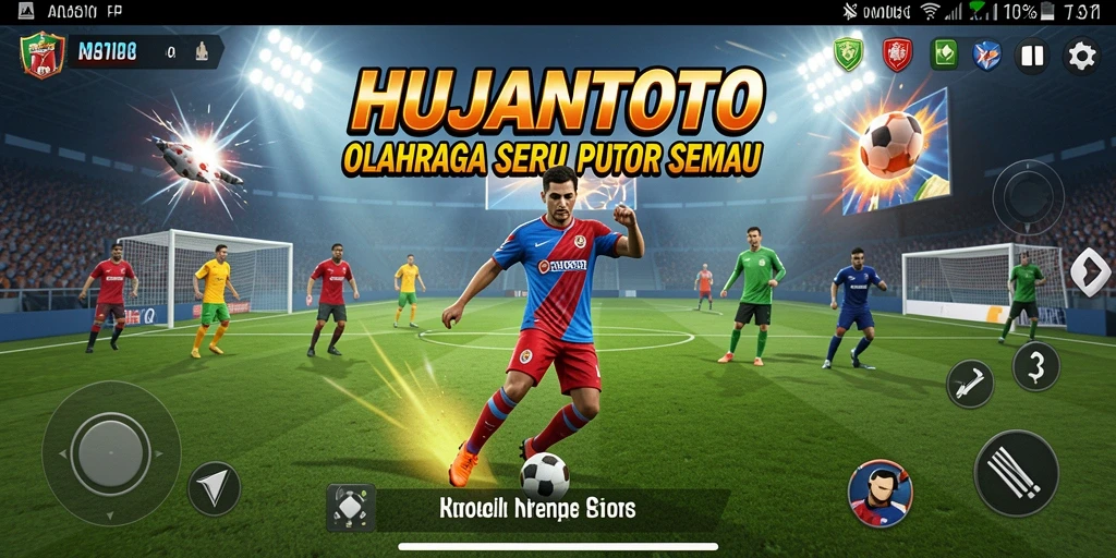 Tampilan gameplay <strong>HUJANTOTO</strong> yang menarik dan penuh aksi olahraga.