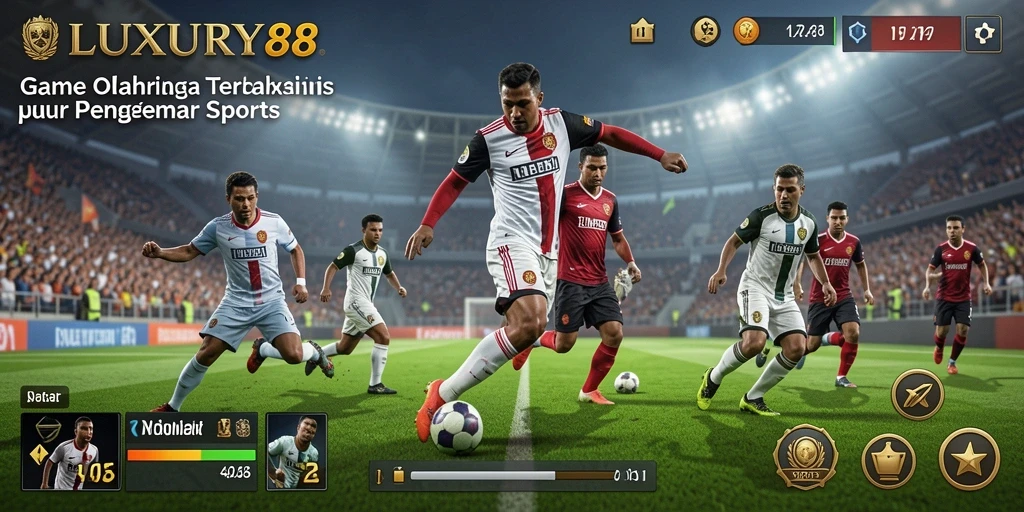Tampilan gameplay menegangkan di LUXURY88 dengan pemain beraksi.