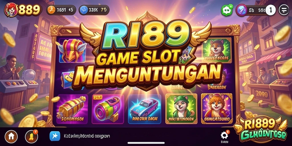 Screenshot utama RI889 menampilkan tampilan menarik dari gameplay Slot yang seru.